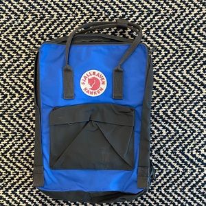 Mini Fjallraven Kanken Bag blue and gray. Never used